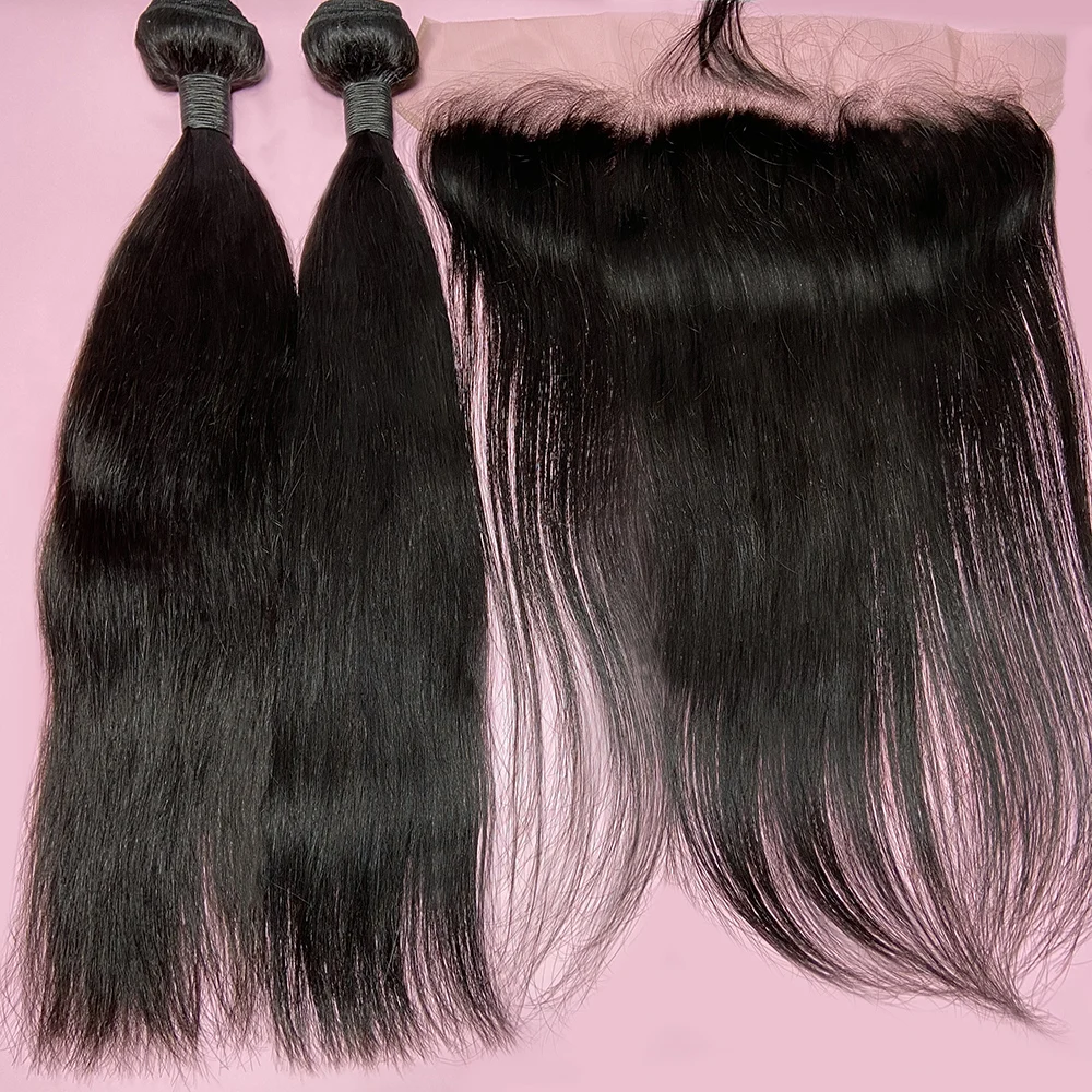 

Wholesale hair bundle cambodian cuticle aligned hair bang raw straight 40 inch human hair, Natural colors