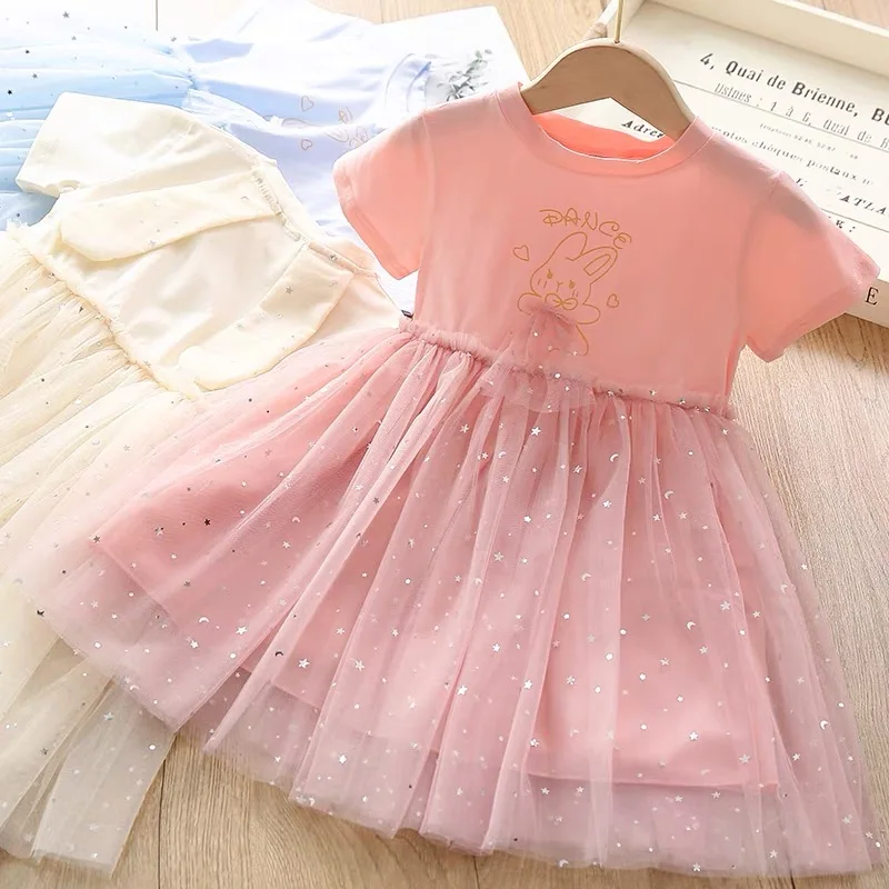 

2022 latest in stock fashion 2-12 years old baby girl dresses for party