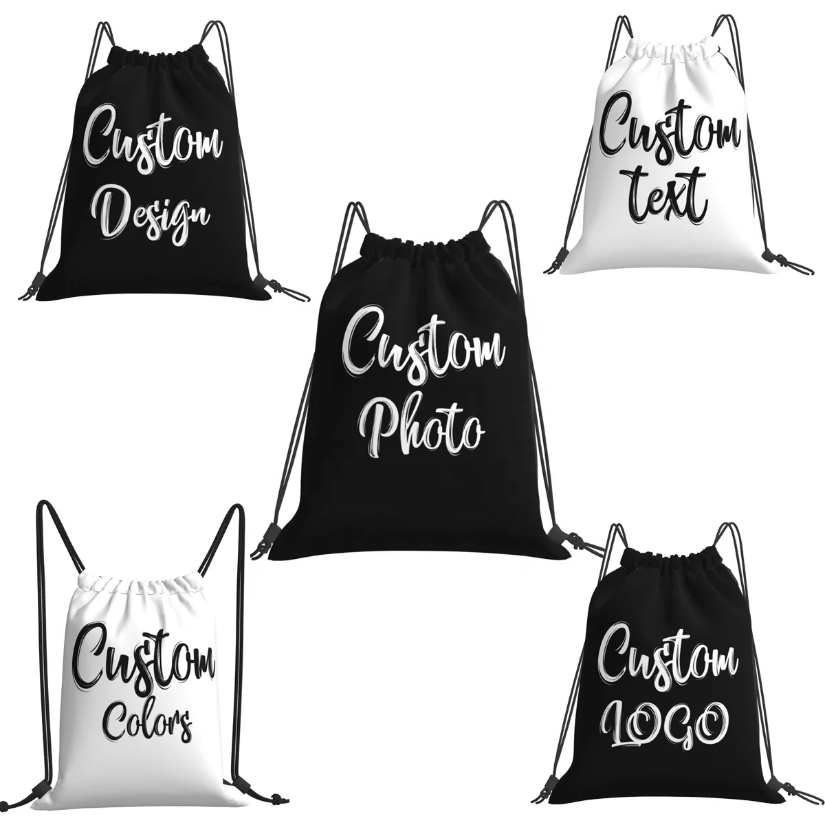 

Free Custom Gym Bag Polyster Drawstring Bag