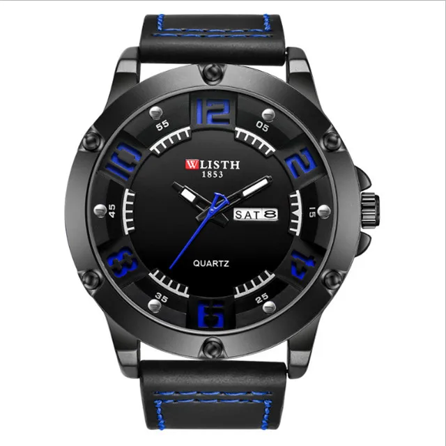 

Best Fashion leather waterproof cool man sport quartz watches