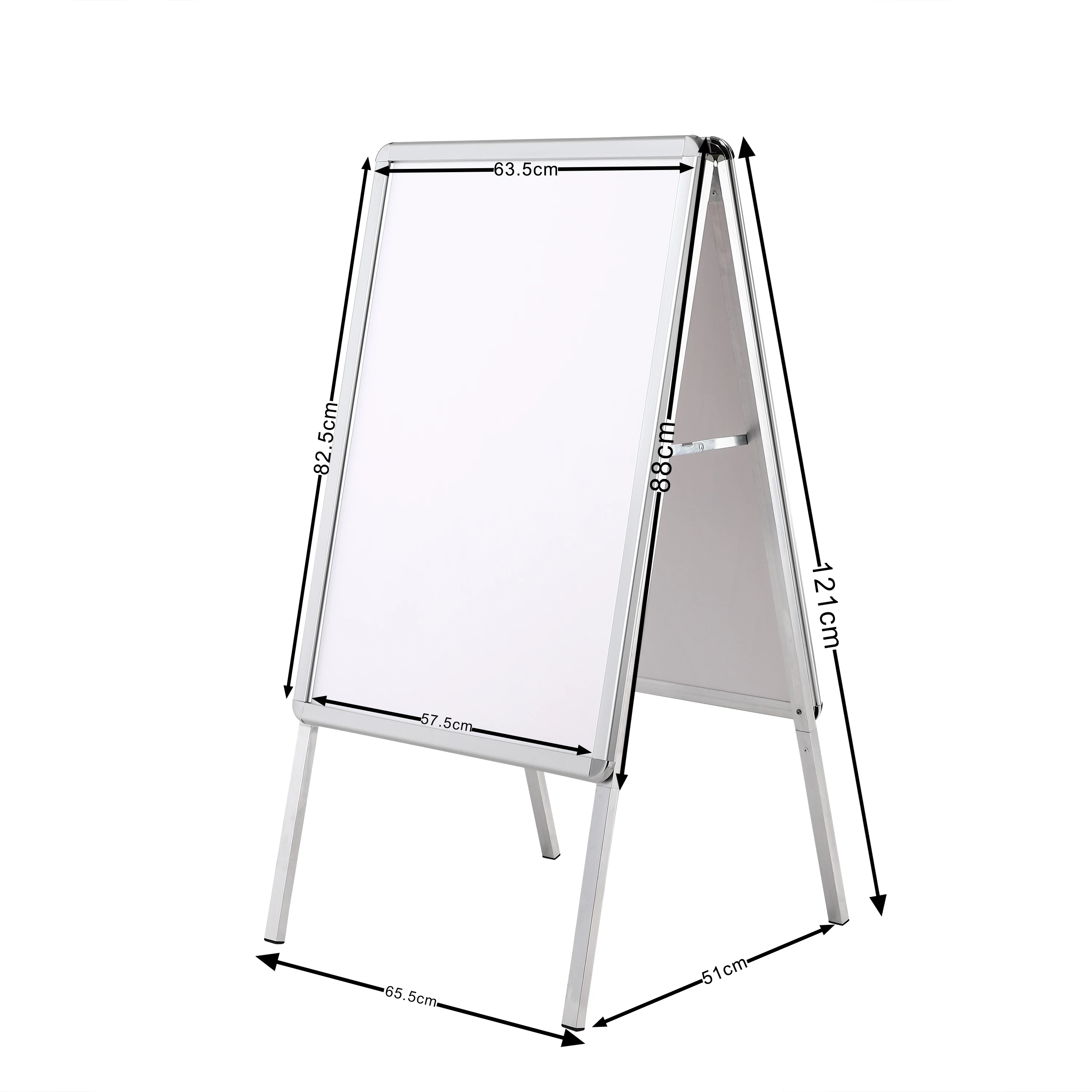Weatherproof Aluminum Advertising Stand Poster Stand Customer Stopper