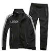 Custom 100% Polyester Mens Slim Fit Trendy Sweat Suits Set Long Sleeves Sublimation Men Tracksuit Soccer Wholesale Jogging Suit