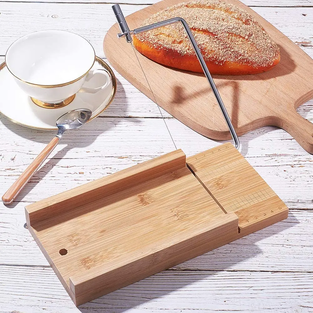 

Multi-Function Handmade Candle Trimming Wood Wire Soap Cutter Mold
