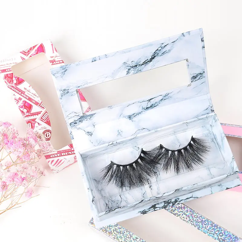

curly full strip lashes handmade lashes 5d 25mm false eyelashes wholesale vendor customized boxes logo 100% real mink 3d eyelash