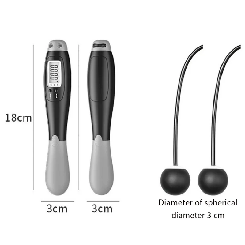 

Electronic Gym Fitness Cordless Smart Rope Jump rope Digital Counting Speed Skipping Counter
