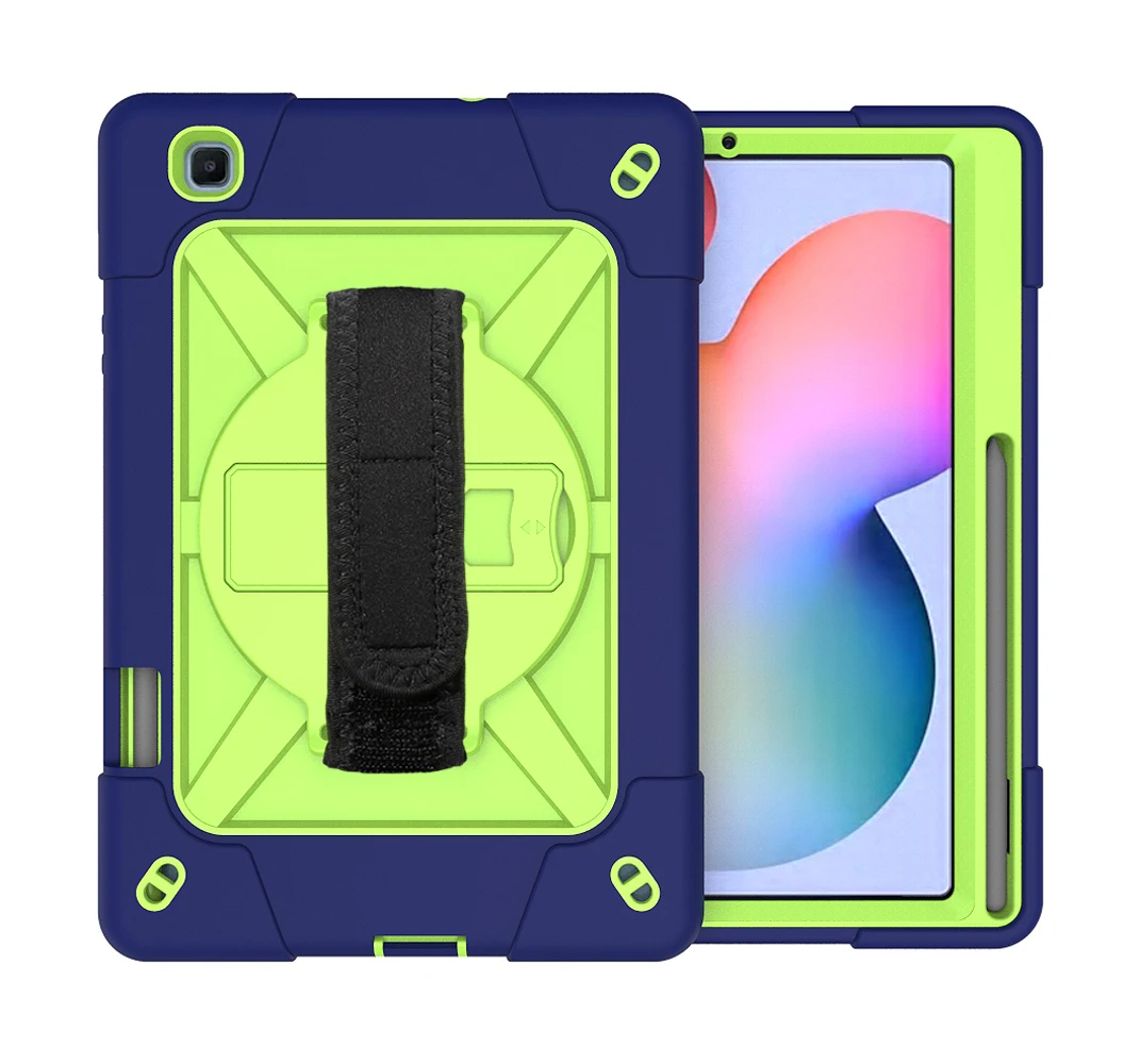 

Heavy Duty Rugged Case with Hand Strap,Shoulder Strap,Kickstand compatible with Galaxy Tab S6 Lite 10.4 Inch 2020 SM-P610/P615