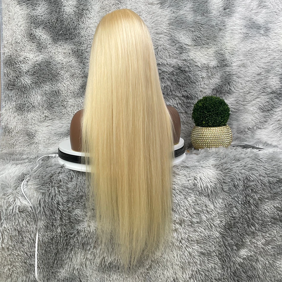 

100% virgin brazilian human hair lace front wigs,cheap wholesale #613 Blonde human hair wigs for black women,hd lace frontal wig