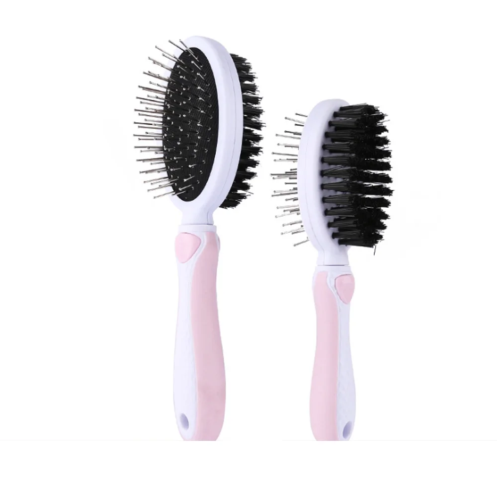 

Eco-friendly Pet Double-Sided Brush Hair Grooming Removal Of Floating Pet Dog Hair Massage Needle Comb, Blue,.pink.grey,green