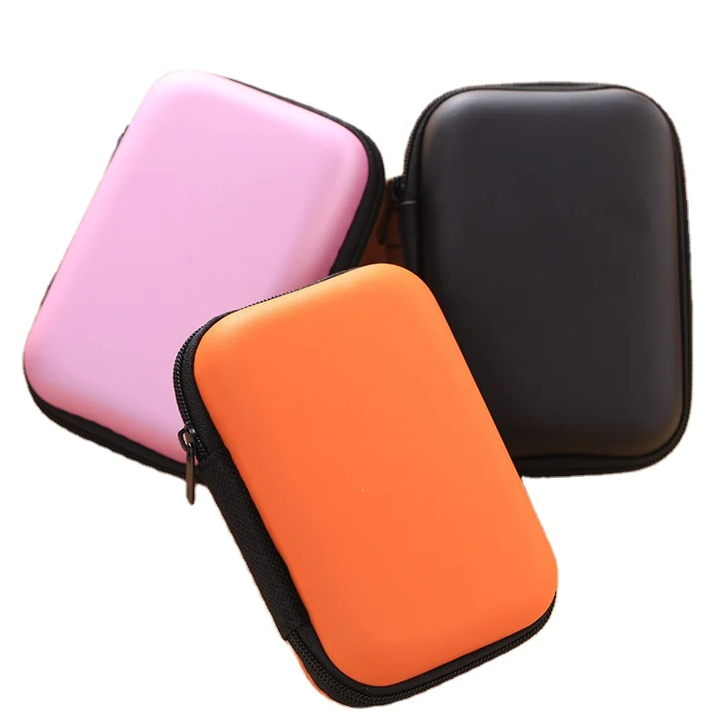 

Earphone Case Storage Carrying Hard Bag Box Case For Earphone Headphone Accessories Earbuds Memory Card USB Cable Storage Box, Red,blue,pink,black,orange,purple