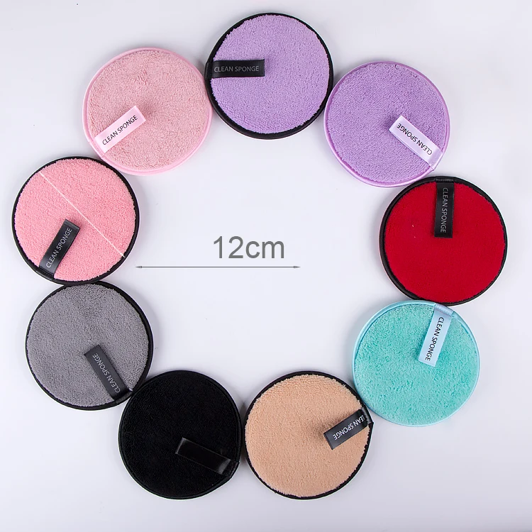 

Customized Super Soft Reusable Makeup Remover Microfiber Face Pad