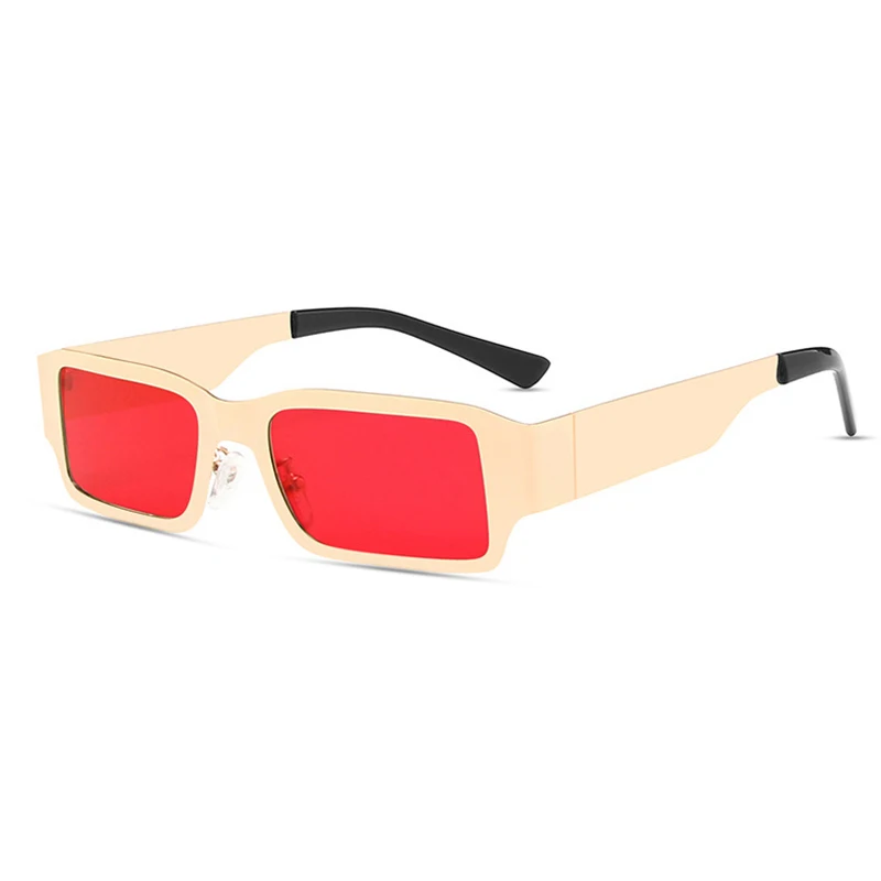 

Design cool fashion tendency metal classic square sunglasses with bag