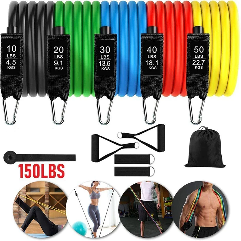 

Home Gym Accessories 150LBS Resistance Bands Sets, Exercise Lifting Bands Resistant New Resistance Bands Fitness Arrivals 2020