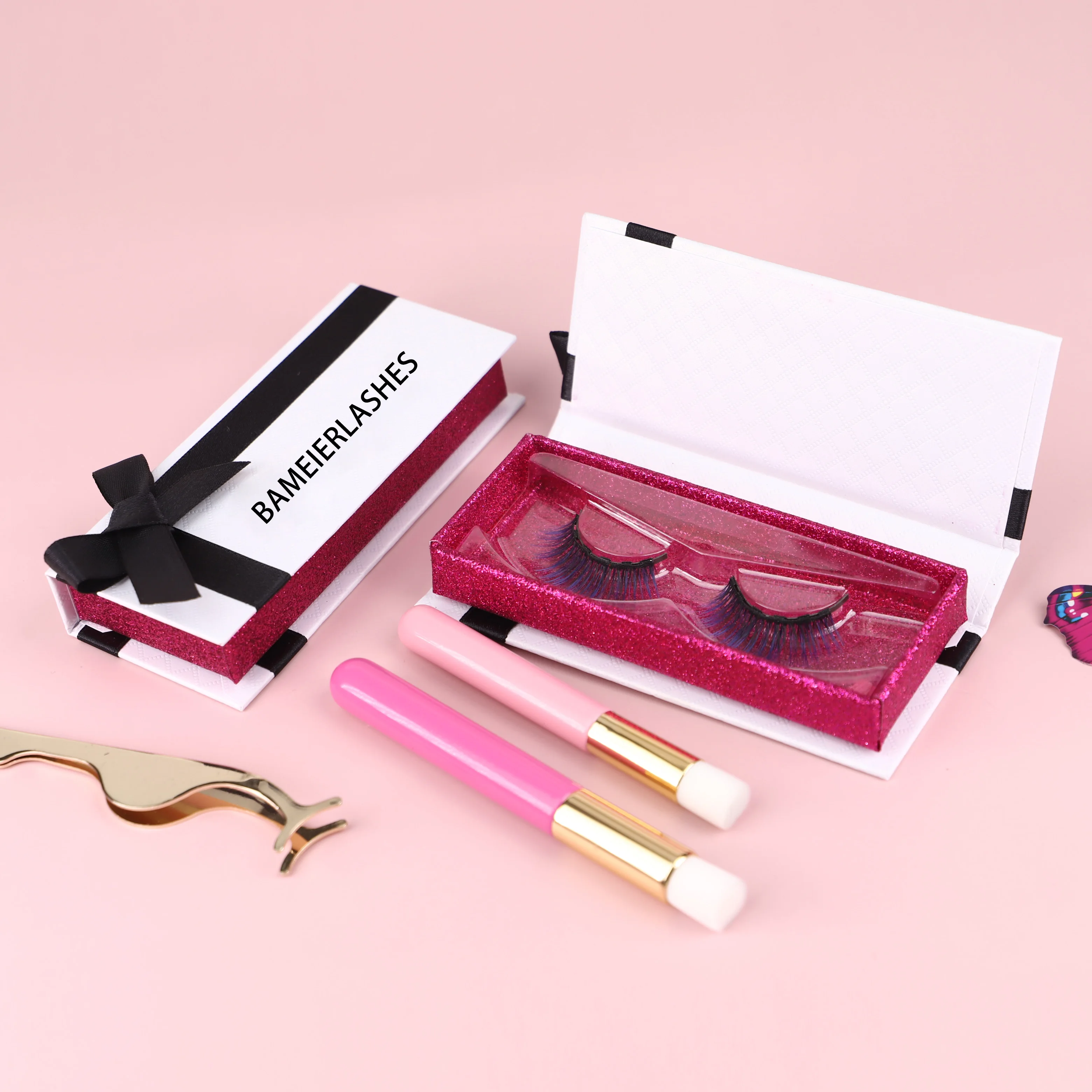 

XC High Quality Harmless Mink Lashes, Colorful