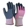 Bright color latex sandy finish hppe cut protection gloves