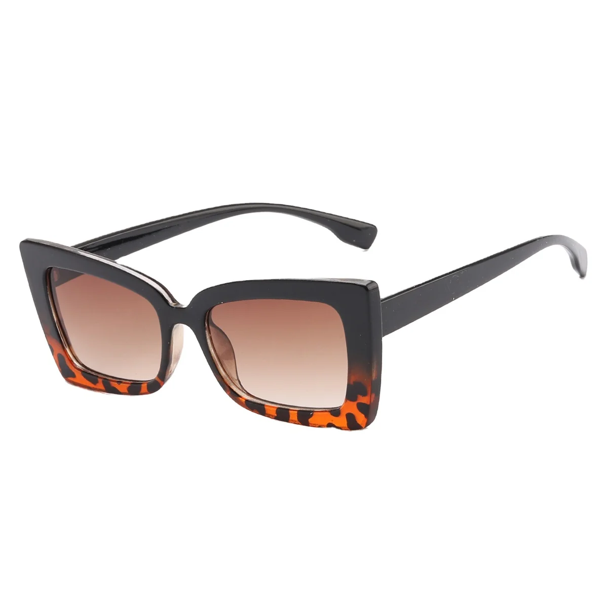 

[RTS] 2021 New Style Personality Rectangle Shape PC Adult Sunglasses CE Transparent Glasses UV400