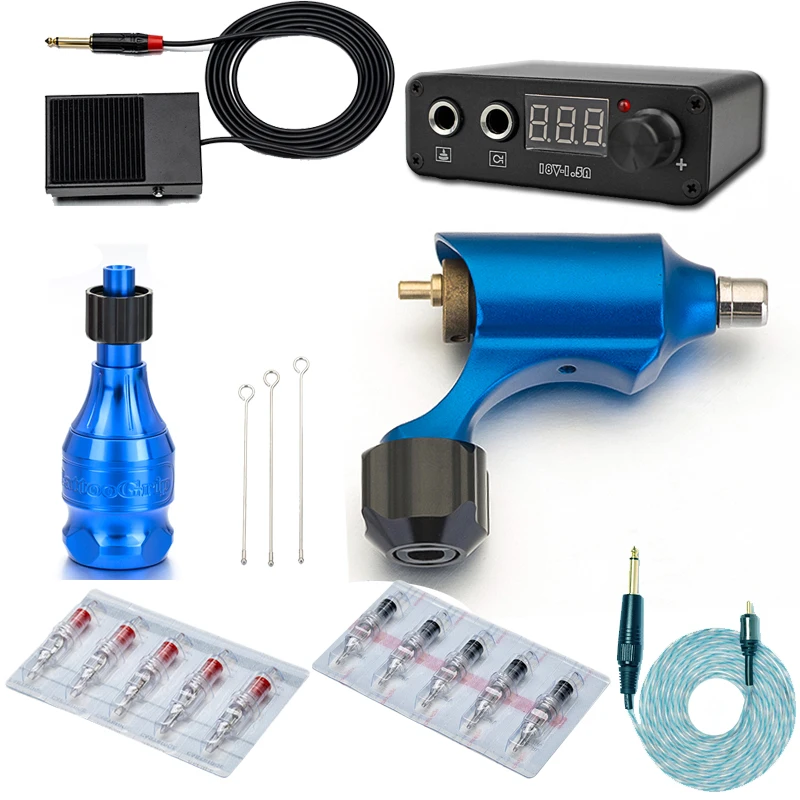 

Professional Tattoo Set Imported Motor Tattoo Kit Rotary Tattoo Machine and Needles for Beginner