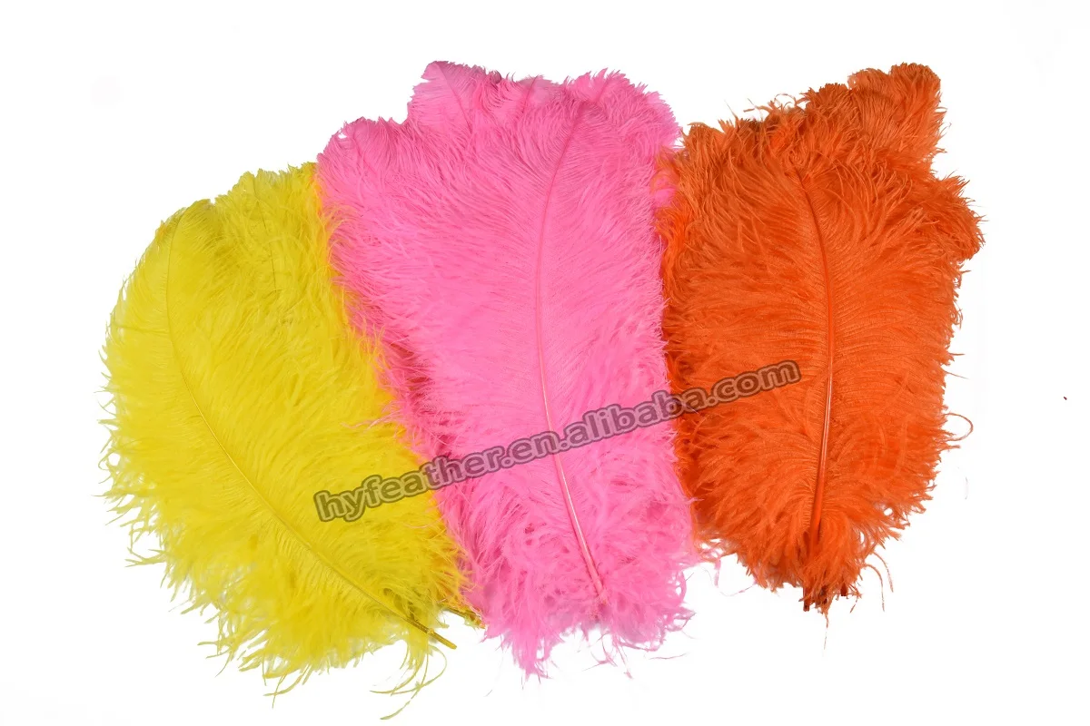 Wholesale Feather Crafts Supplier High Quality Male Dye Ostrich