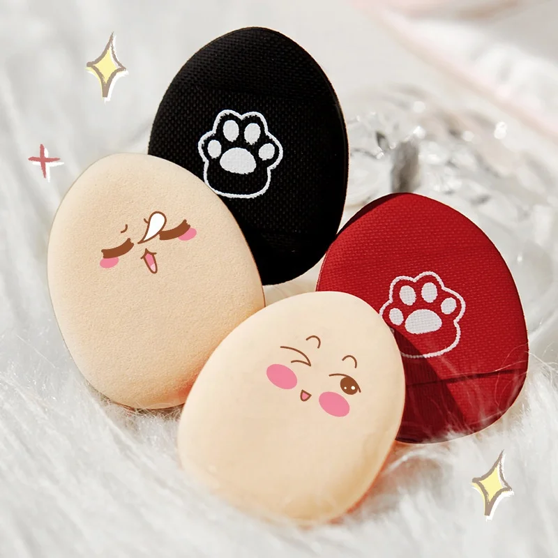 

2pcs/set Portable Fingertip Powder Puff Mini Facial Concealer Cushion Finger Dry and Wet Dual-use High Quality Dressing Sponge