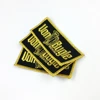 Gold and Silver Metallic Thread Custom Logo Embroidery Patches Personalized embroidered Patch