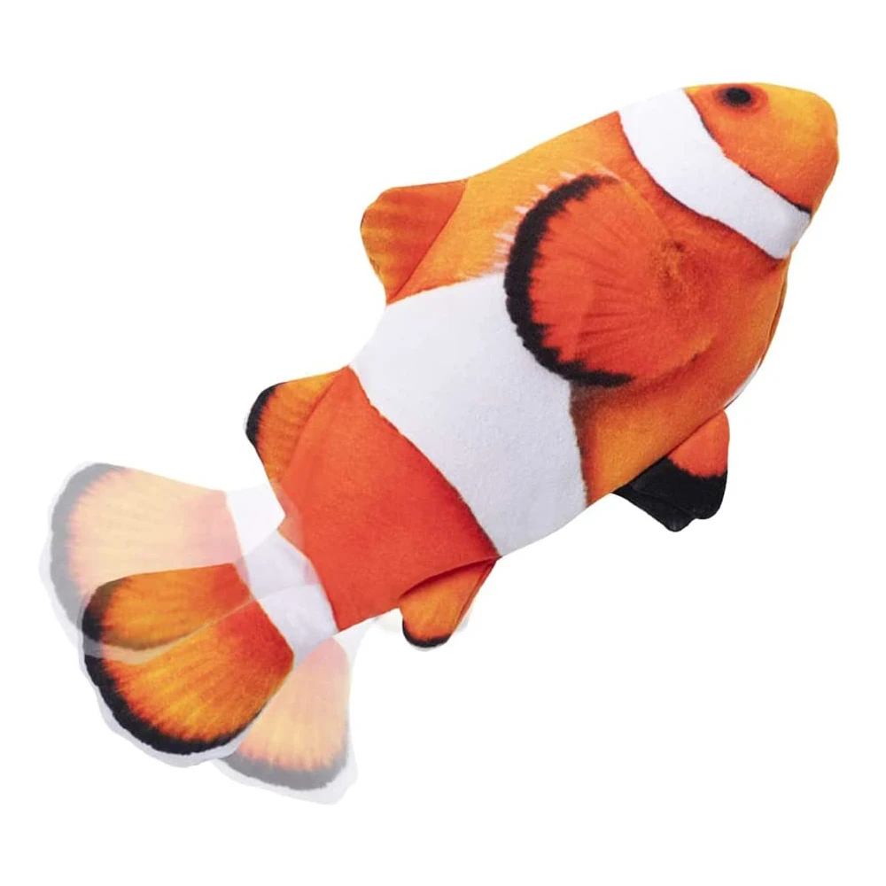 

Realistic Plush Simulation Electric Wagging Catnip Kicker Toys Funny Interactive Electric Moving Fish Cat Toy Flopping Fish, As picture