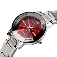 

Classic couple watch with stainless steel casual quartz watch men and women