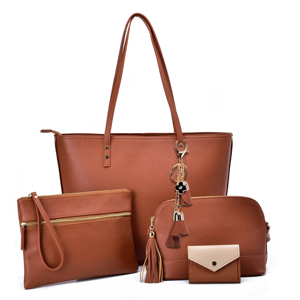 

2020 HEC China Brand Goods Wholesale purse and handbags for woman, Beige, brown and black