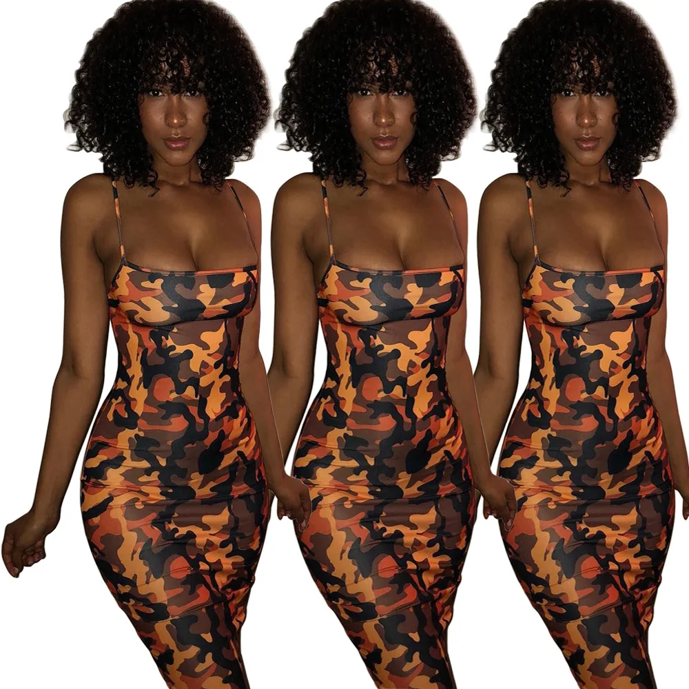 

2021 Summer Latest design tied up sleeveless ladies women mini short sexy print bodycon casual dresses, Picture