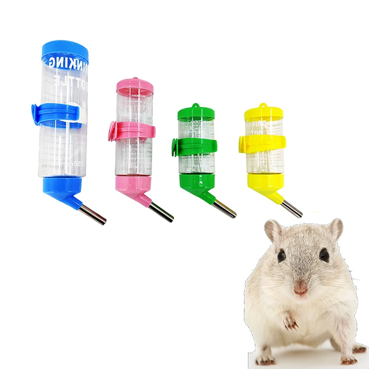 

Wholesale 80ml 125ml 250ml plastic water dispenser pet drinking bottle rabbit or hamster