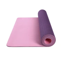 

Extra Thick High Density Exercise Non slip Gym Fitness Pilates Supplies single Tpe rubber yoga mat