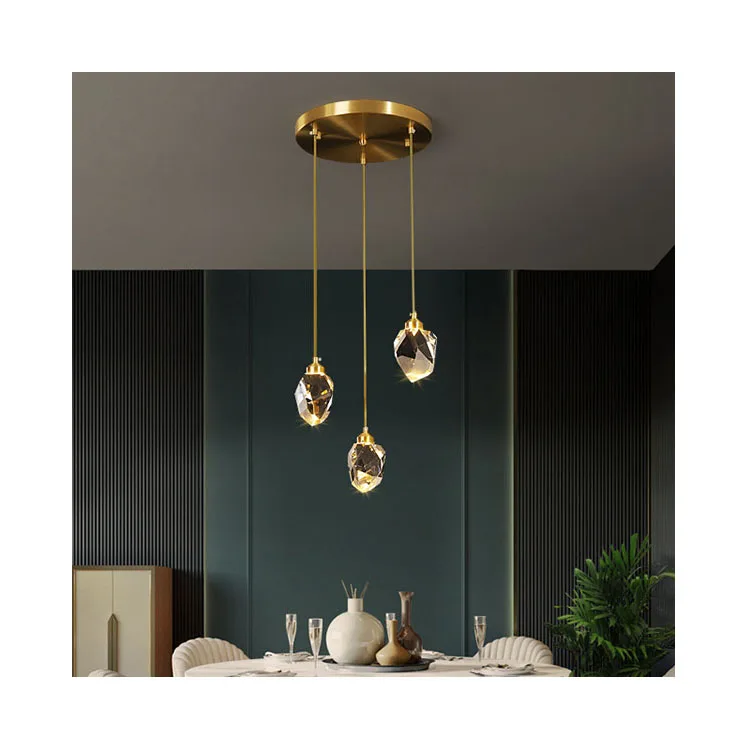 

Nordic Modern Simple Crystal pendant lamp living room lights chandelier