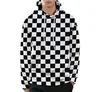 Fall 2019 New Hat Guard Men's Loose Chequered Leisure Men's hoodie