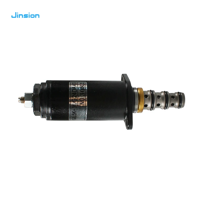 JINSION Excavator Accessories Protective Lock Solenoid Valve SK200-6 Safety Lock YN35V00020F1 KWE5K-31/G24DA40