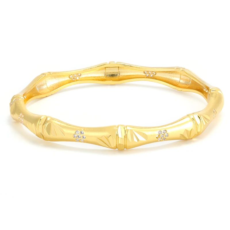 

Best Price Bamboo Joint Shape Gold Plated Woman Jewelry Bracelet For 2021