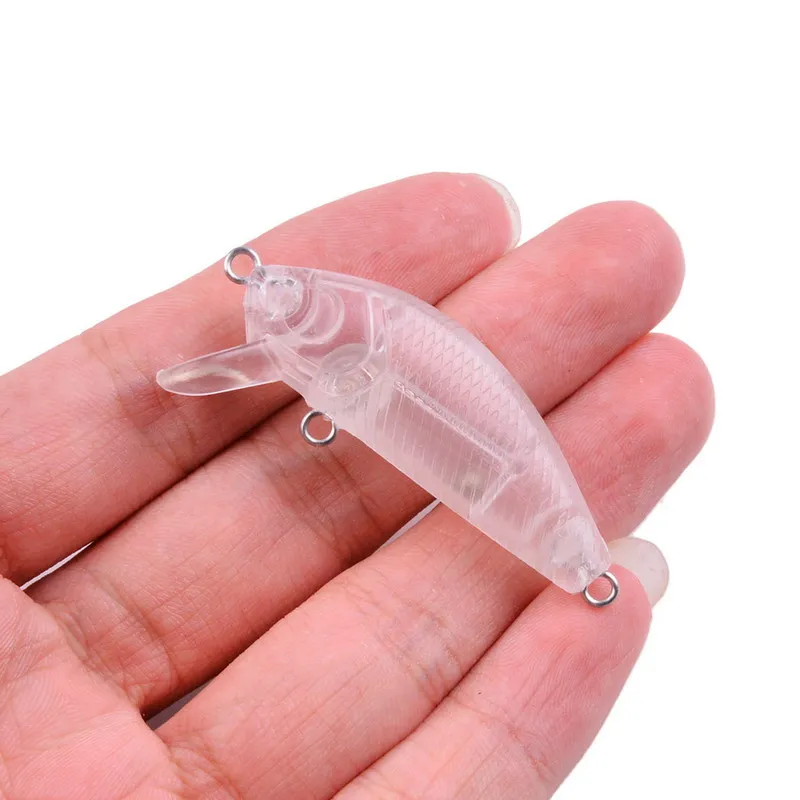 

5cm/3g Fishing Lure Blank Crankbait Unpainted Hard fish lures baits Minnow Lure Bodies Fishing Tackle
