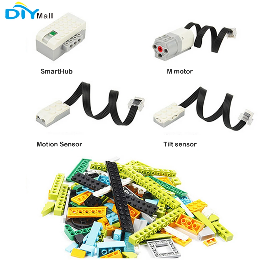 

DlYmall WeDo 2.0 Educational Functions DIY Parts Compatible with 45300 WeDo 2.0 Core Set Building Blocks Toys Christmas Gifts