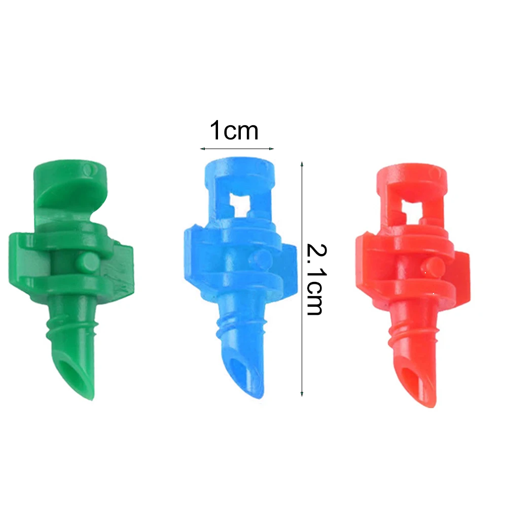 

90/180/360 Degrees Sprayer Simple Refraction Sprinkler Head Nozzle/Garden Irrigation Watering Threaded Connection Mist Nozzle, 90° blue, 180° green, 360° red