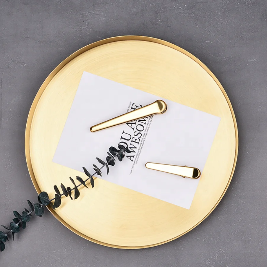 

Wholesale 8 In Home Soft Decoration Ornaments Gold Stainless Steel Modern Simplicity Round Metal Tray Luxury Storage Tray