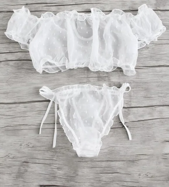 

hot plus size transparent sexy woman lingerie underwear 2 pieces