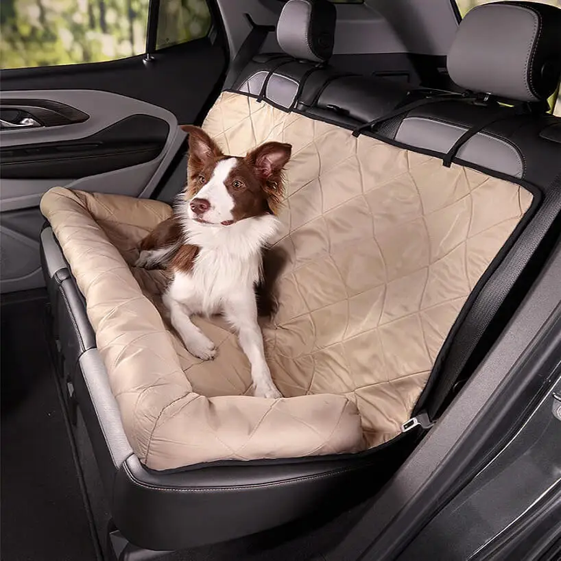 

Dog Car Seat Cover Pet Travel Carrier Mattress Waterproof Design Dog Mat Protector With Middle Seat Armrest Pet Manufacturer