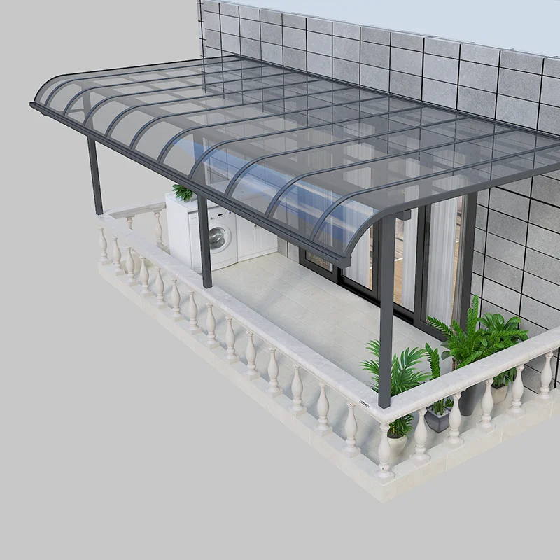 

Baivilla Custom Waterproof Polycarbonate Roof Canopy Balcony Canopy Anti-UV Aluminum Patio Covers, Customized color