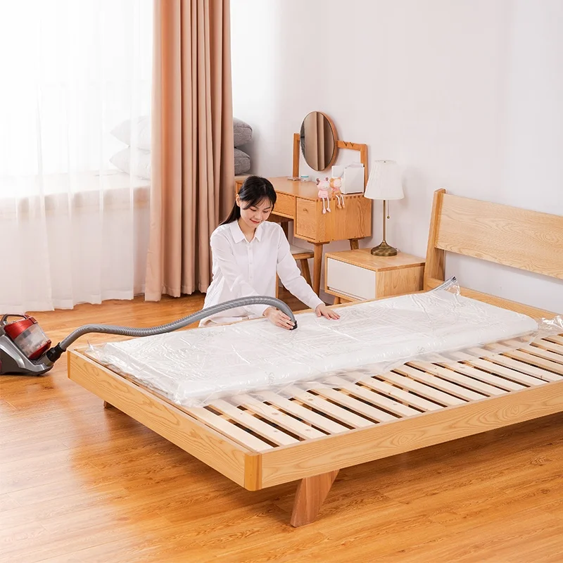

TAILI 6 PACK High Quality Transparent Plastic Mattress Seal Custom Large Space Saver Storage Clothes Vacuum Bag, Transparent or others customize colors