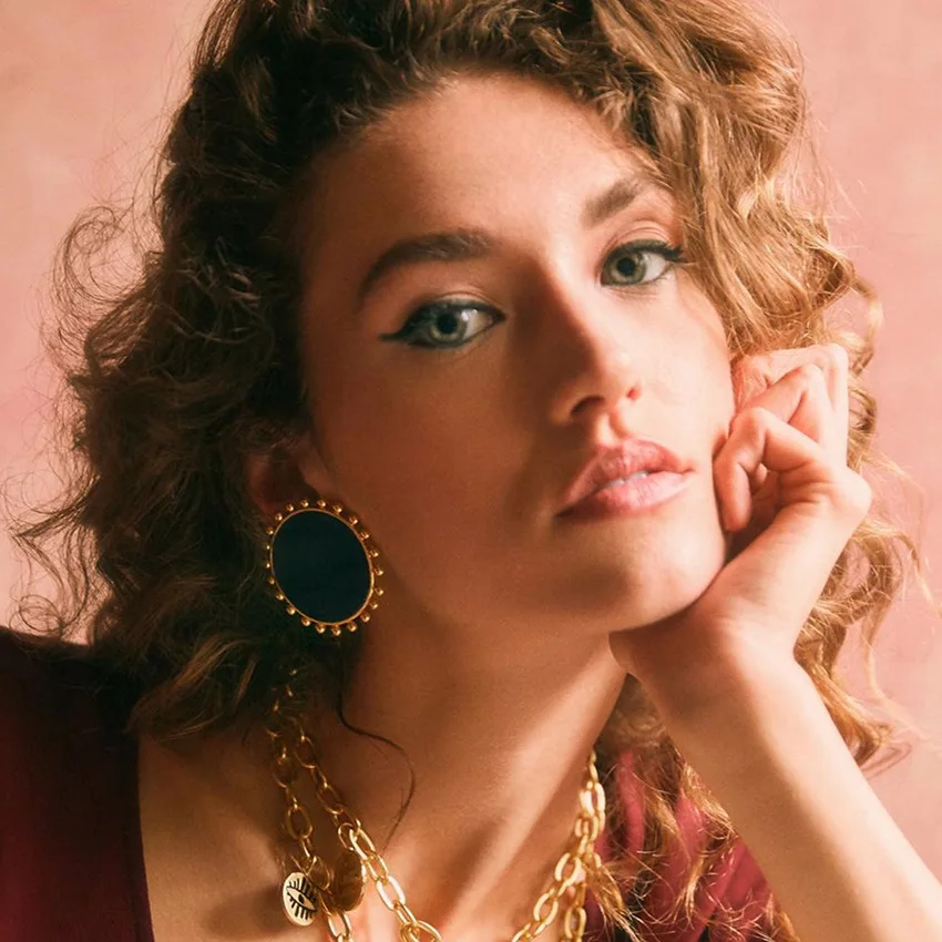 

Fashion gold stud round earrings For Women Wholesale N911245, Colors