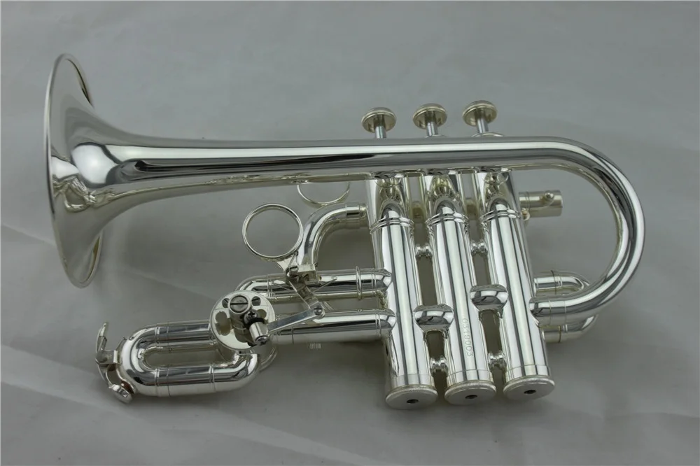 
High Grade professional silver plating Piccolo Trumpet 