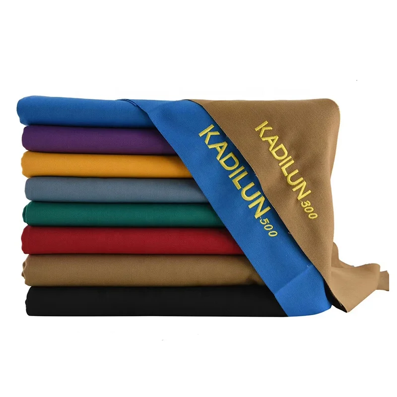 1.55m Width KADILUN-300 Wool Billiard Pool Game Table Cloth With Purple/Camel/black/Green/Blue/Grey/Red