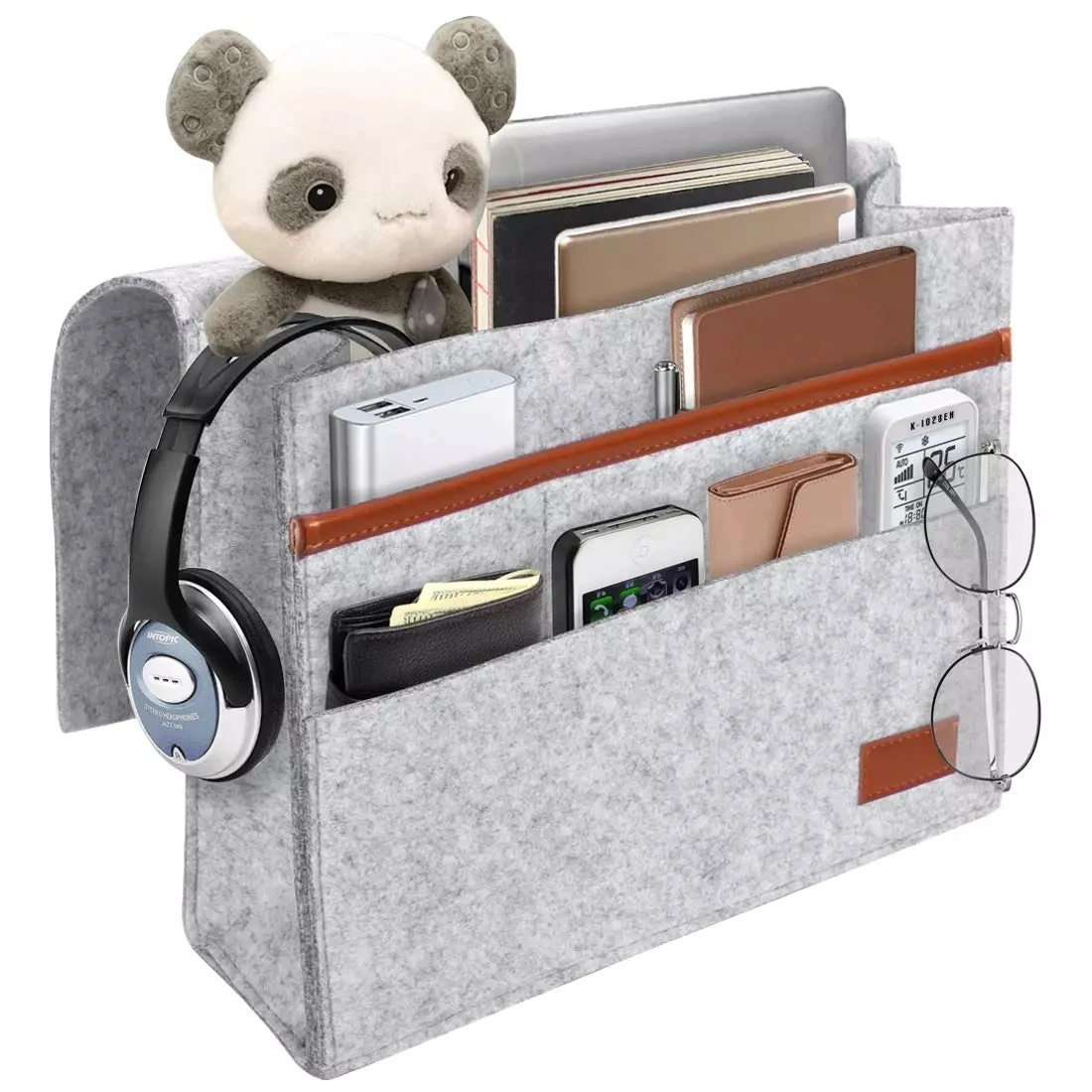 

TBC-A009 felt hanging bedside organizer pocket storage, Customized color