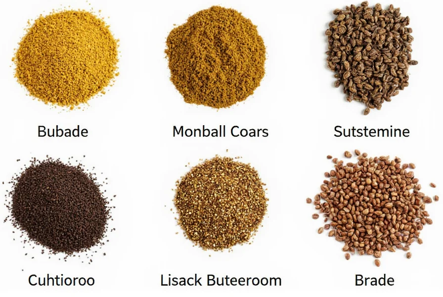 Ground turmeric and black peppercorns