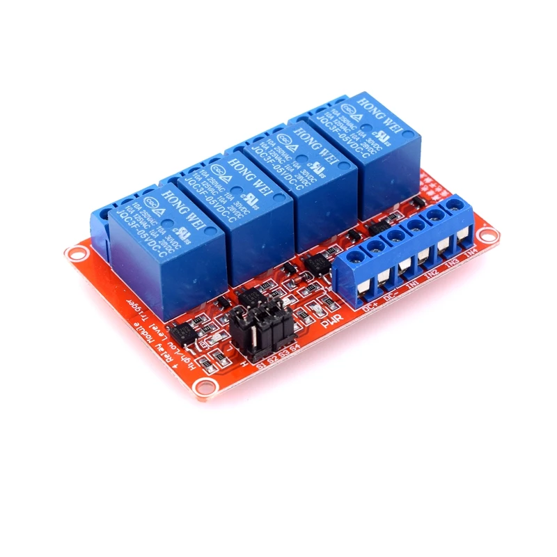 HW-280A red board 4 way 5V relay module with optocoupler isolation high ...