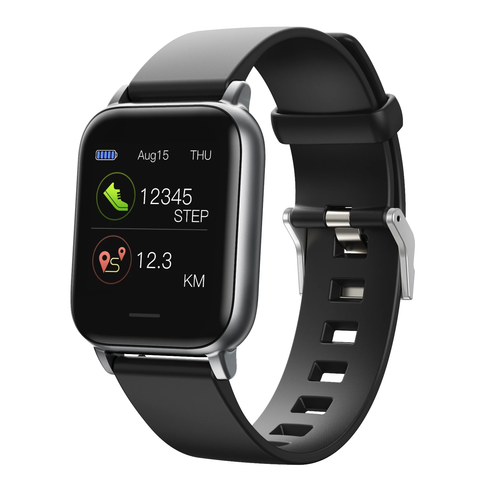 

In Stock Calling 1.3 Inch Ecg Heart Rate Blood Pressure Ip68 Iwo New Arrival Knob China Series 6 Smart Watch, Black white