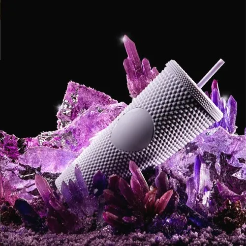 

Customizable Double Plastic Straw Durian Cup Bright Diamond Plastic Coffee Straw Star Cup, Customized colors acceptable