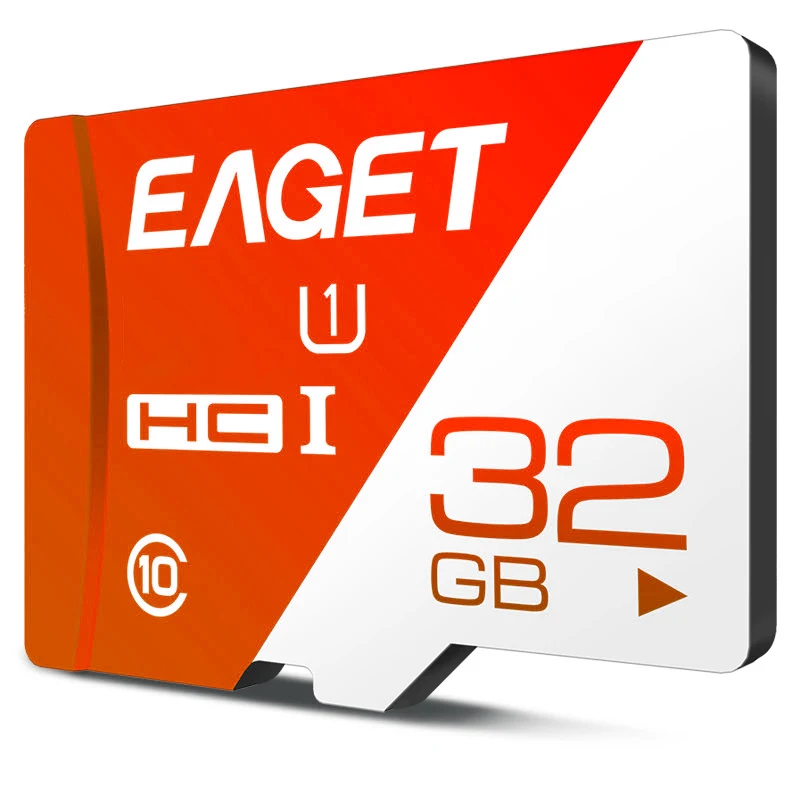 

EAGET High Speed Flash Memory card 8/16/32/64/128/256GB Class 10 sd card for Phone Tablet tf card, Red white